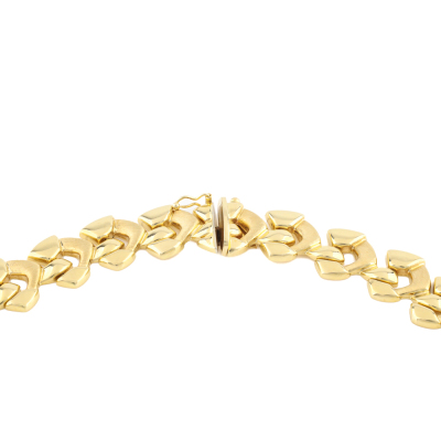 Fancy Link Gold Necklace,18ct Gold 51.4g - 2