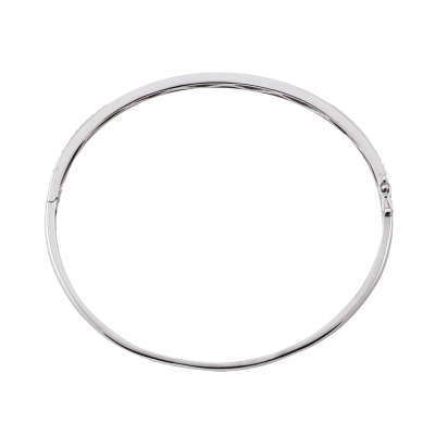 Diamond Bangle, 18ct Gold 12.7g - 7