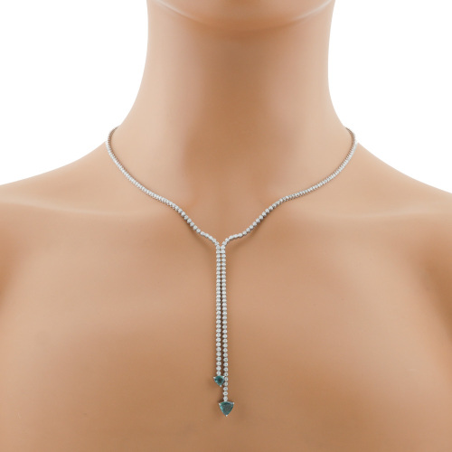 1.39ct Alexandrite & Diamond Gold Necklace