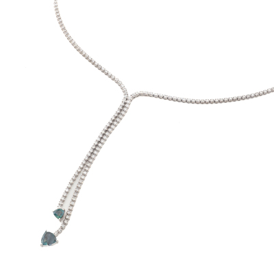 1.39ct Alexandrite & Diamond Gold Necklace - 6