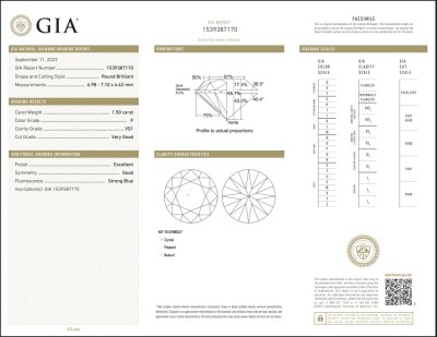 3.00ct Diamond Studs GIA F VS1 - 5