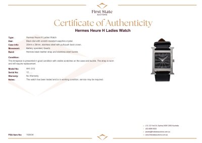 Hermes Heure H Ladies Watch - 4