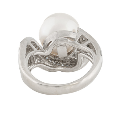 11.2mm South Sea Pearl & 1.00ct Diamond Ring - 4