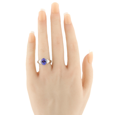2.29ct Tanzanite & Diamond Ring - 6