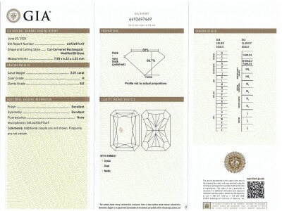 2.01ct Diamond Solitaire Ring GIA H SI2 - 4