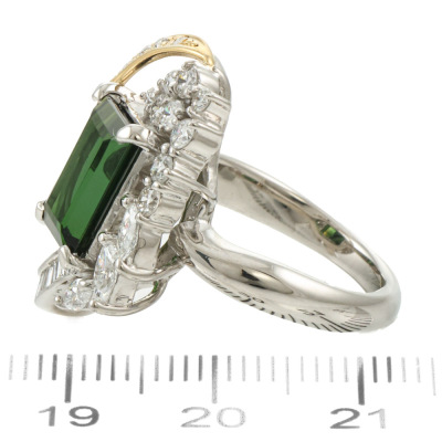 3.12ct Tourmaline & 0.91ct Diamond Ring - 3