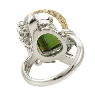 3.12ct Tourmaline & 0.91ct Diamond Ring - 4