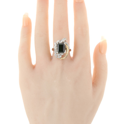 3.12ct Tourmaline & 0.91ct Diamond Ring - 6
