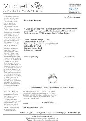 2.03ct Centre Diamond Halo Ring - 3