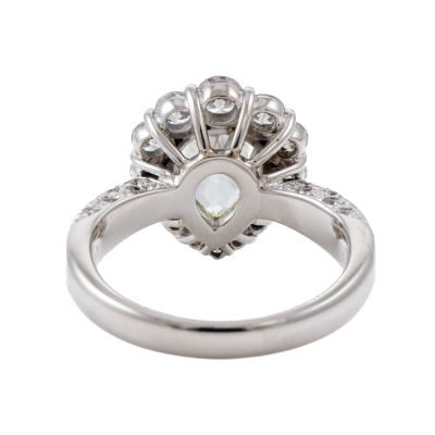 2.03ct Centre Diamond Halo Ring - 4