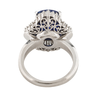 6.67ct Ceylon Sapphire & 1.16ct Diamond Ring - 4