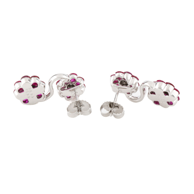 6.00ct Ruby & Diamond Earrings - 3