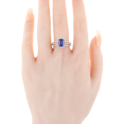1.80ct Tanzanite & Diamond Ring - 6