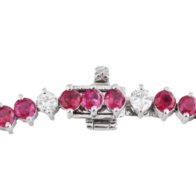 4.20ct Ruby & 1.05ct Diamond Bracelet - 3