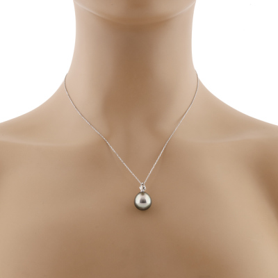 12.9mm Tahitian Pearl Pendant - 2