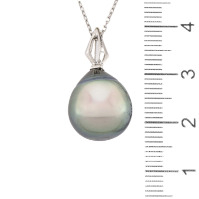 12.9mm Tahitian Pearl Pendant - 4