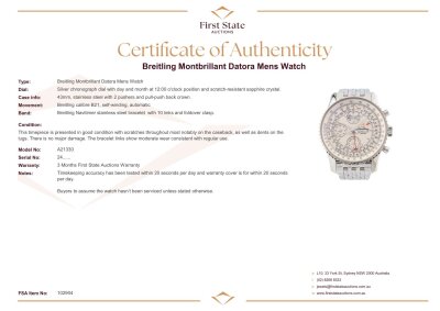 Breitling Montbrillant Datora Mens Watch - 3