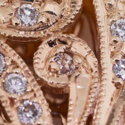 Diamond Heart Padlock Chain Necklace, 9ct 39.1g - 7