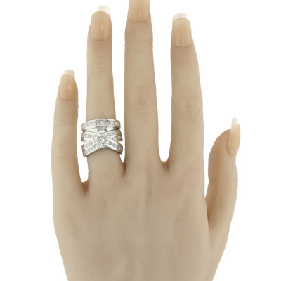 2.06ct Centre Diamond Ring & Matching Band GIA - 5