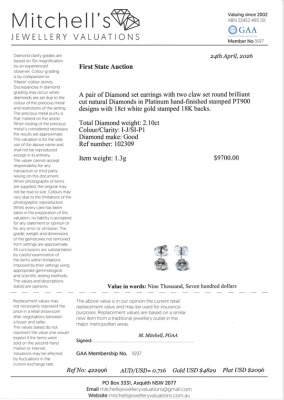 2.10ct Diamond Studs - 4