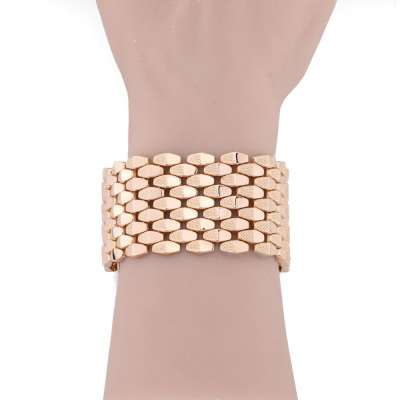 Articulated Wide Gold Bracelet, 18ct 69.7g - 7