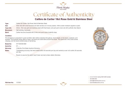 Calibre de Cartier 18ct Rose Gold & Stainless Steel - 3