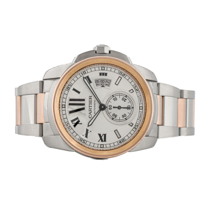 Calibre de Cartier 18ct Rose Gold & Stainless Steel - 6