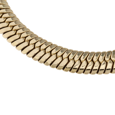 Herringbone Gold necklace, 18ct 124.3g - 3