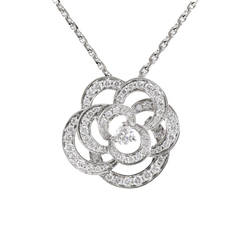 Chanel Fil De Camelia Diamond Necklace