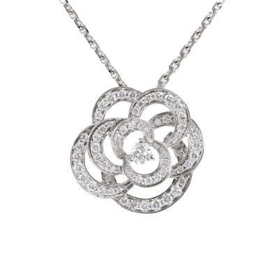 Chanel Fil De Camelia Diamond Necklace
