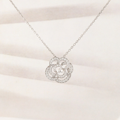 Chanel Fil De Camelia Diamond Necklace - 2