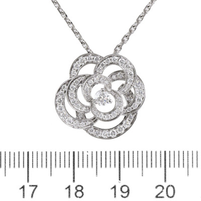 Chanel Fil De Camelia Diamond Necklace - 3