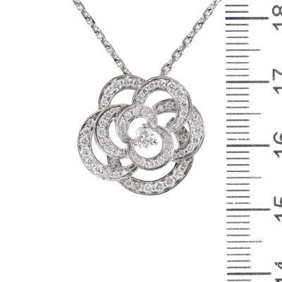 Chanel Fil De Camelia Diamond Necklace - 5