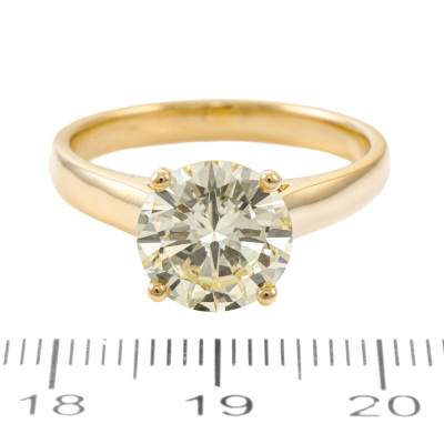 3.32ct Diamond Solitaire Ring - 3