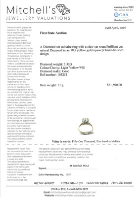 3.32ct Diamond Solitaire Ring - 4