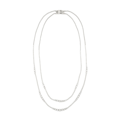 10.25ct Diamond Double Strand 4 Way Necklace - 7