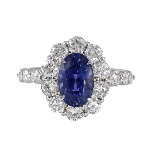 3.26ct Unheated Madagascar Sapphire Ring AIGS