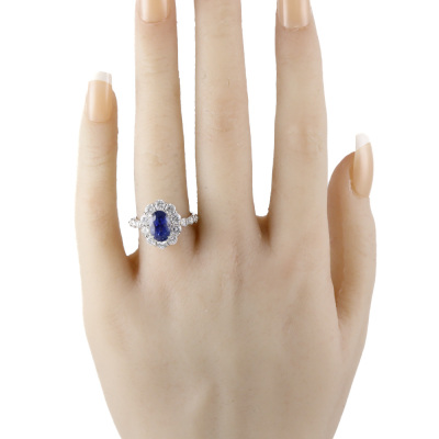 3.26ct Unheated Madagascar Sapphire Ring AIGS - 8