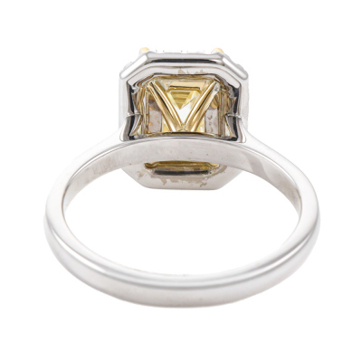 2.01ct Diamond Halo Ring GIA S-T VVS2 - 5