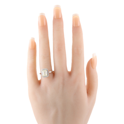 2.01ct Diamond Halo Ring GIA S-T VVS2 - 7
