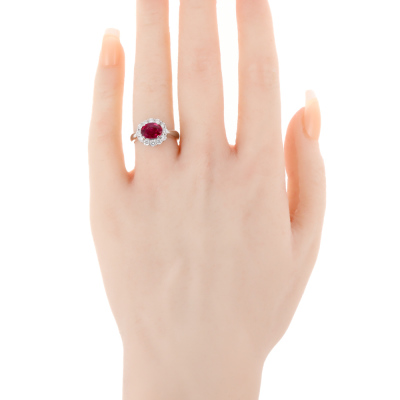 1.44ct Ruby & 0.65ct Diamond Ring - 2