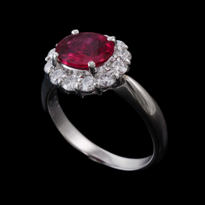 1.44ct Ruby & 0.65ct Diamond Ring - 6