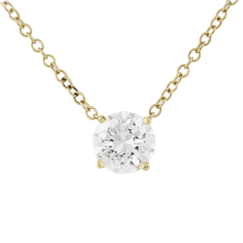 1.01ct Diamond Solitaire Pendant GIA F VS1