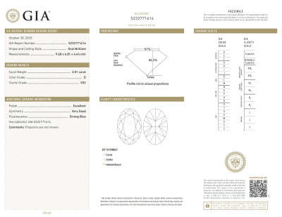 2.01ct Loose Diamond GIA D VS2 - 2