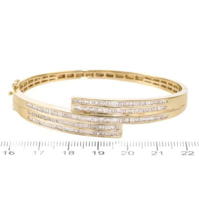 2.00ct Baguette Cut Diamond Bangle - 2