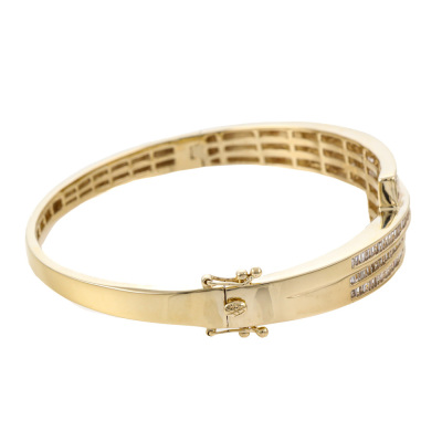 2.00ct Baguette Cut Diamond Bangle - 3