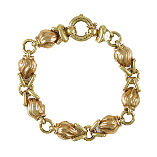 18ct Gold Chain Bracelet, 25.9g