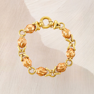 18ct Gold Chain Bracelet, 25.9g - 2