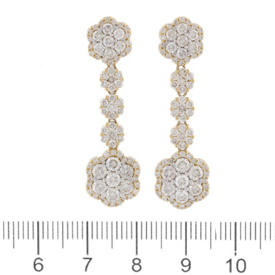 3.51ct Diamond Dress Earrings - 2