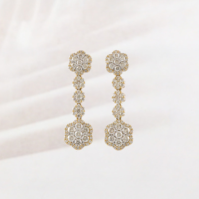3.51ct Diamond Dress Earrings - 6